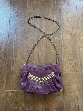 Canadian Matt & Nat Studded Purple Vegan Eco-Friendly Crossbody Bag Purse